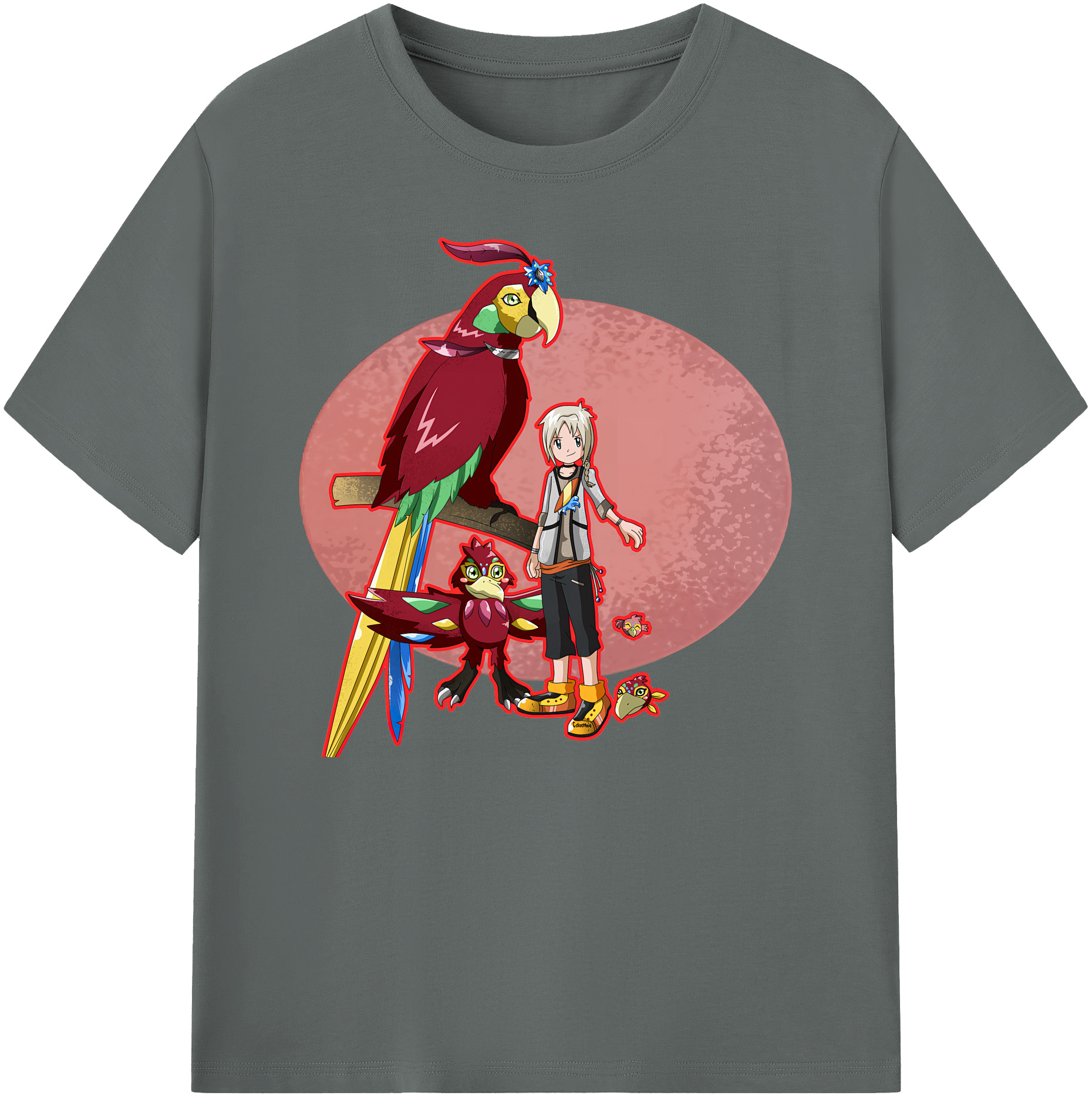 （画像用） Digimon デジタルモンスター/デジモン 綿100％ メンズ半袖Tシャツ｜肌触りやわらか＆通気性